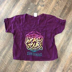 Zumba world tour crop top